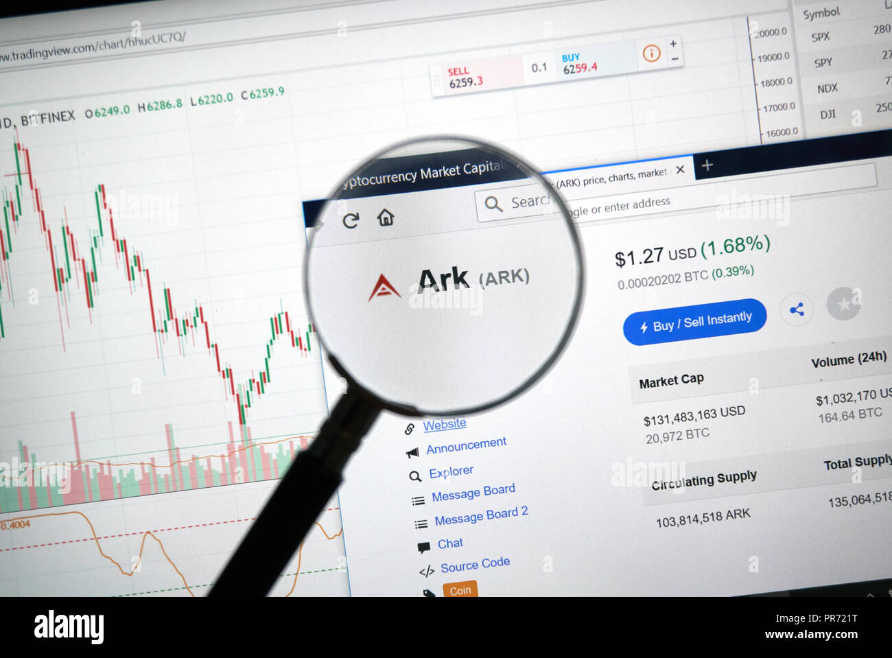 Ark cryptocurrency hi-res stock photography and images - Alamy