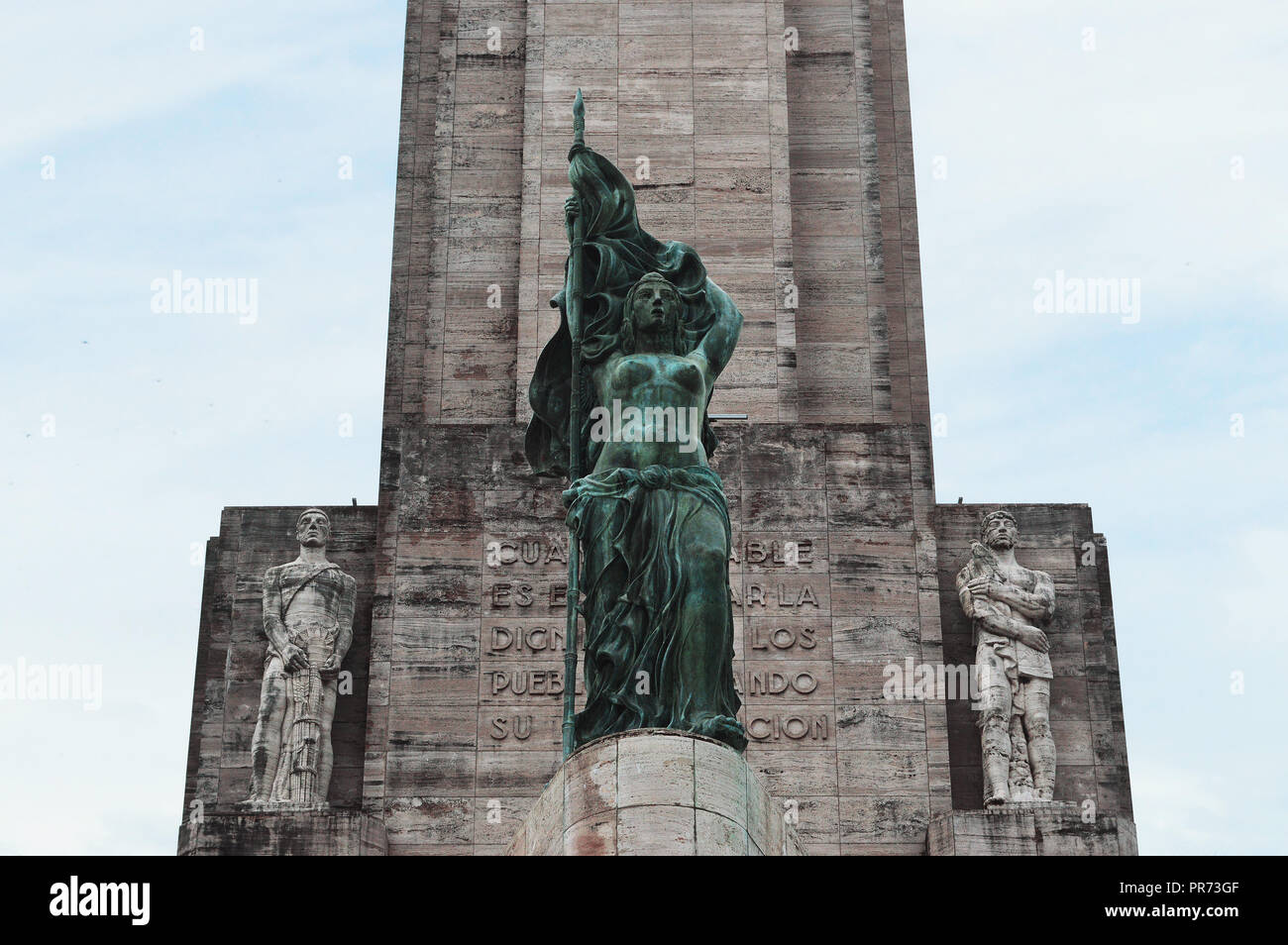 Monumento a la Bandera close up, Rosario, Argentina. Stock Photo