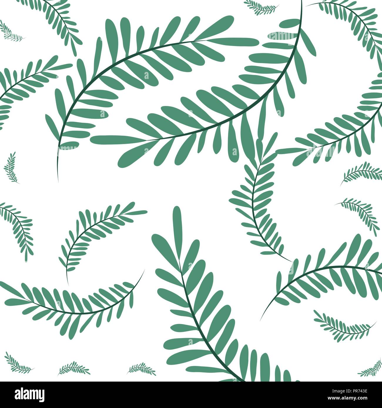 beautiful leafs pattern background vector illustration design Stock ...