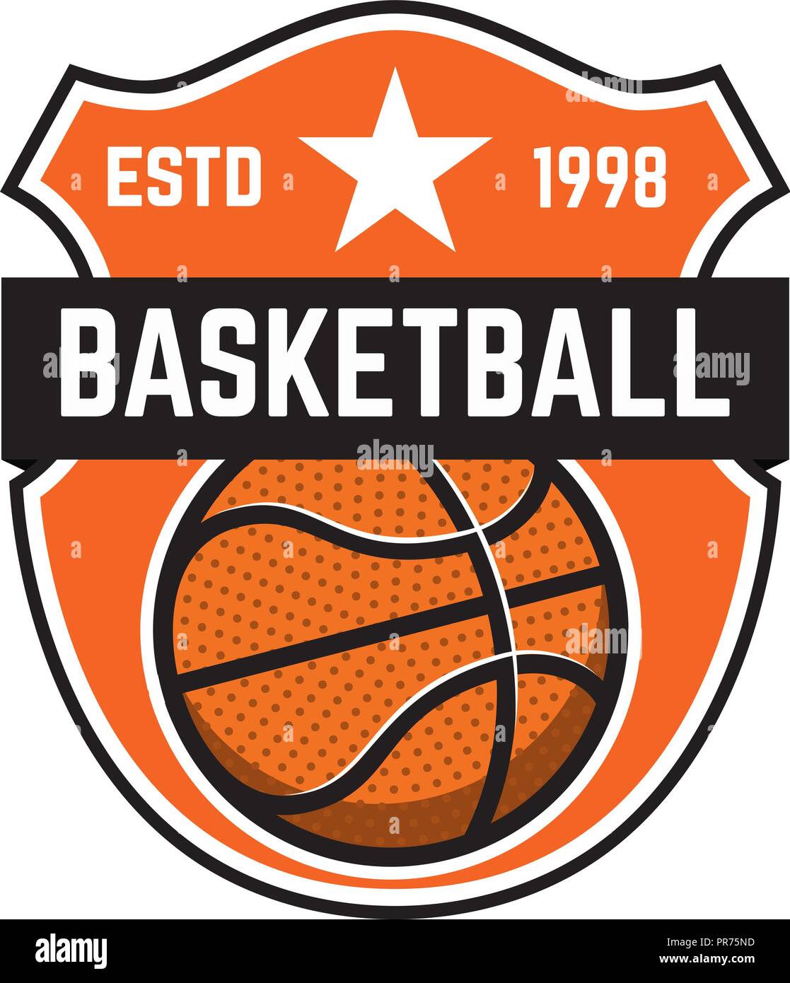 Basketball championship logo design. Graphic design for t-shirt and print  media. Vector and illustration Stock Vector Image & Art - Alamy