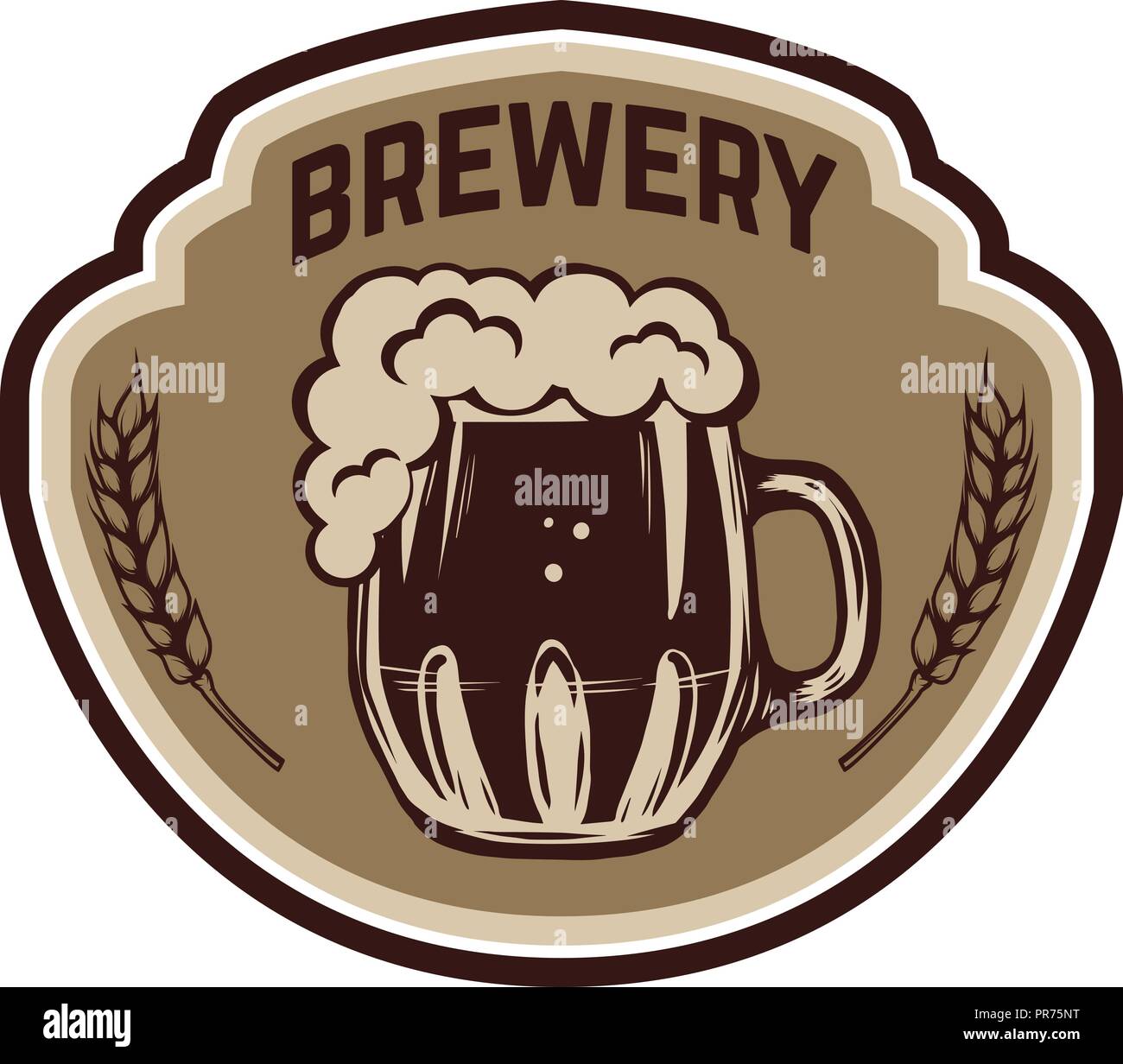 Vintage beer label. Design elements for logo, label, emblem, sign, menu ...
