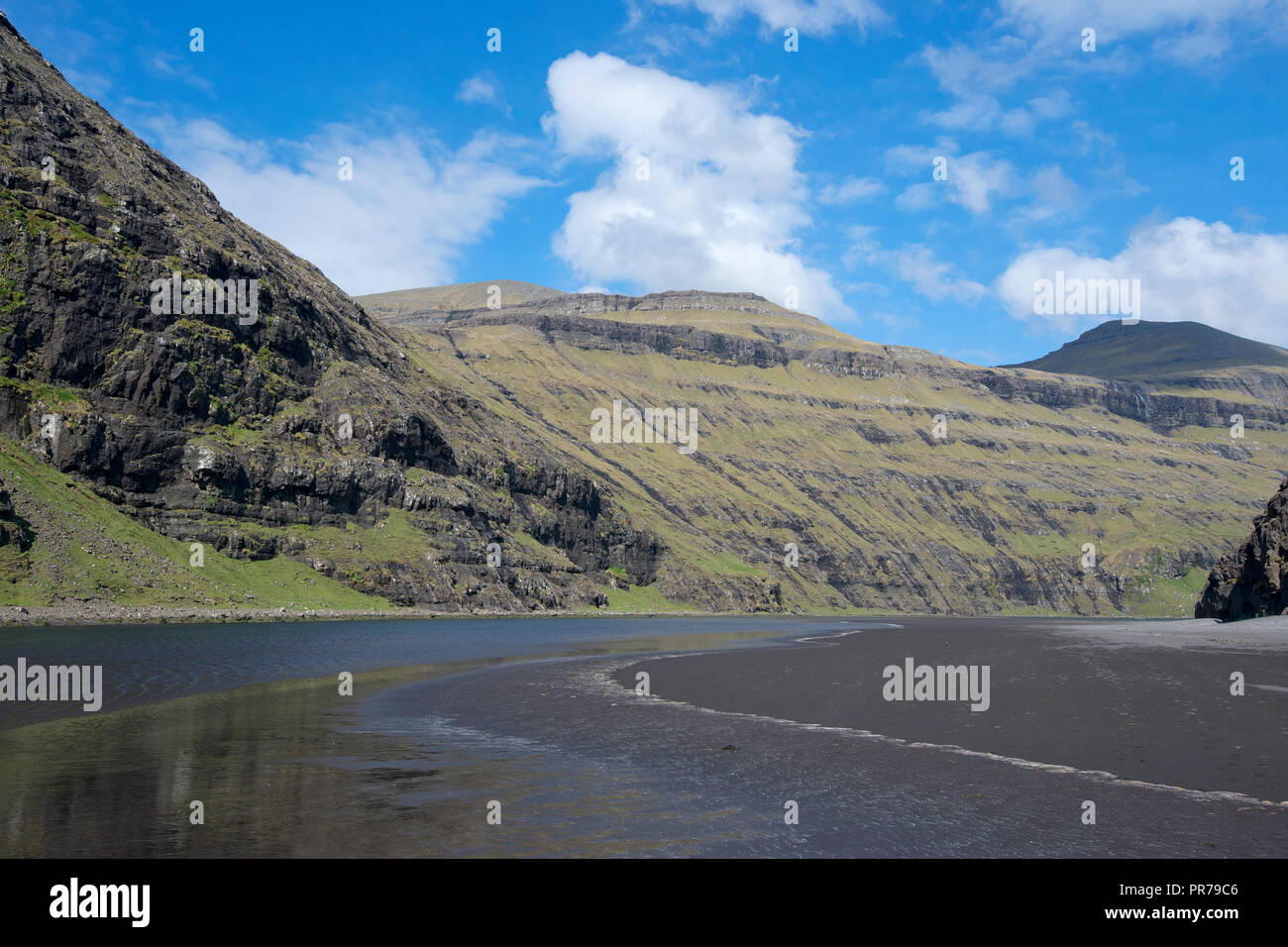Faroes, Streymoy, Saksun, scenery Stock Photo