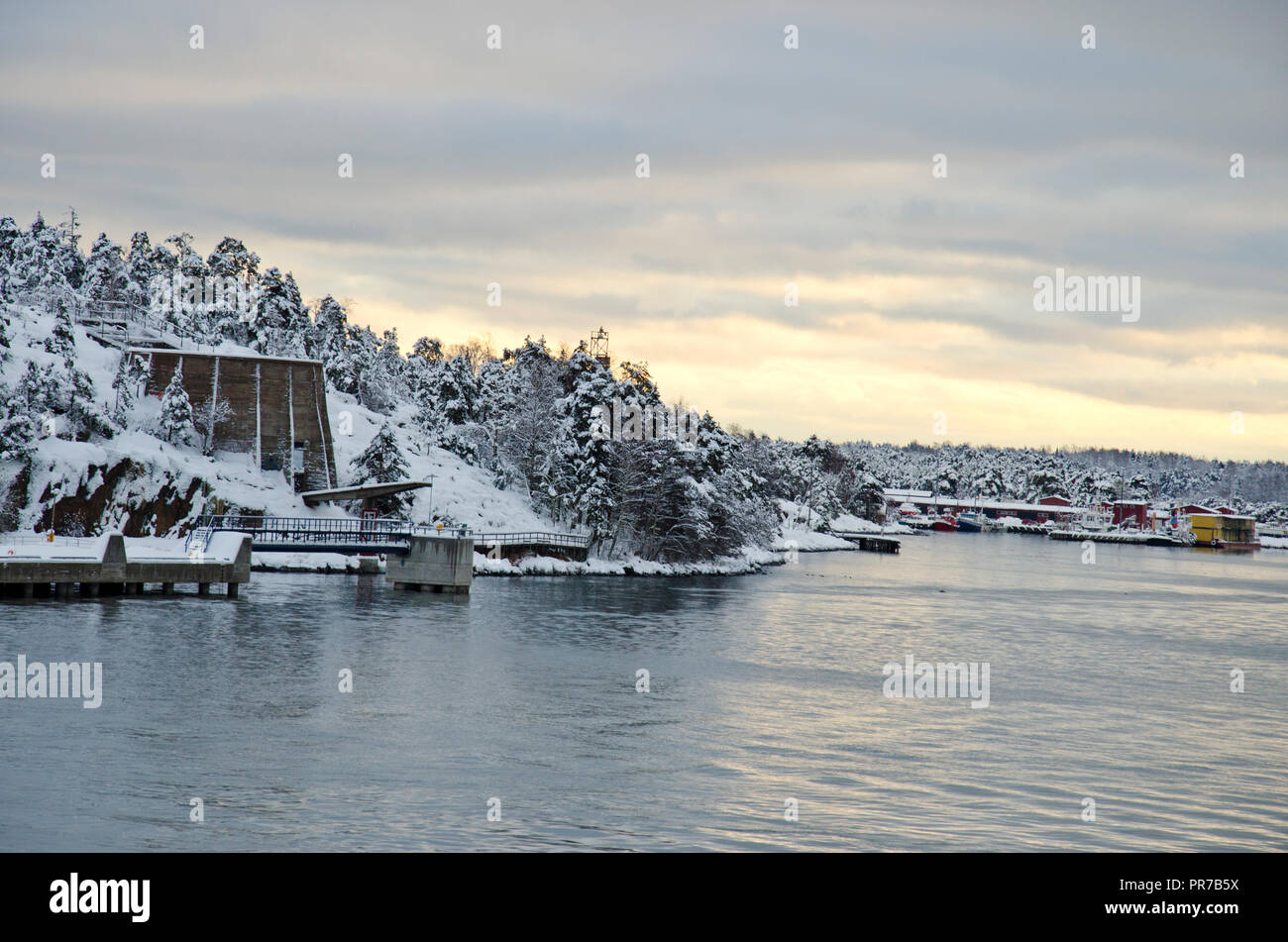 Mariehamn - Finland - Sunrise and winter landscape in Finland - Nature -  Northern Europe Stock Photo - Alamy