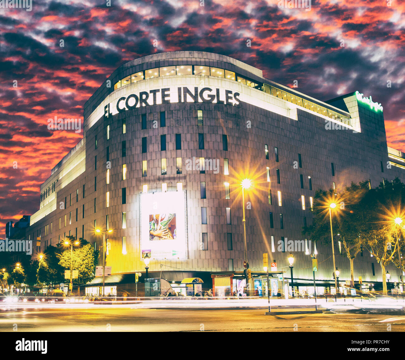 El Corte Ingles department store in Barcelona, Spain Stock Photo