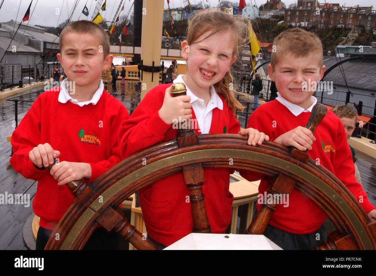 Brookside Primary School visits SS Great Bristol, UK Stock Photo - Alamy