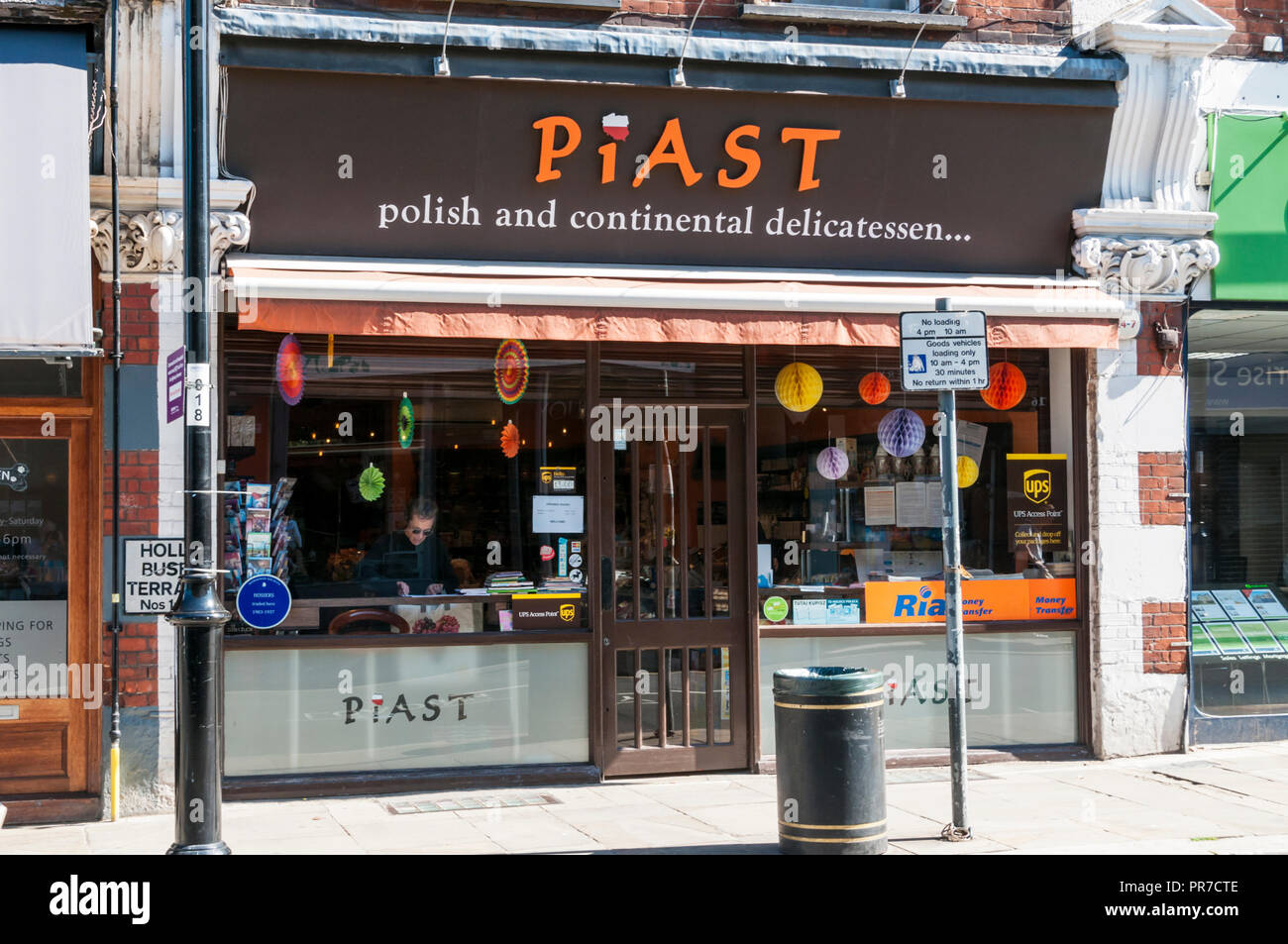 Piast Polish and continental delicatessen in Crystal Palace, South London. Stock Photo