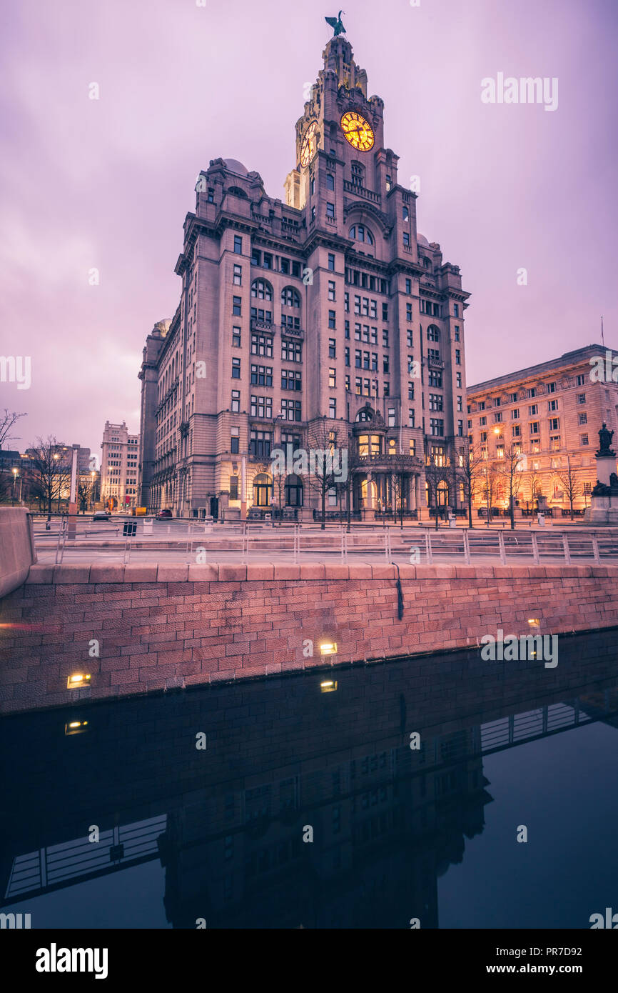 Royal Liver Building in Liverpool, North West England, UK. Stock Photo