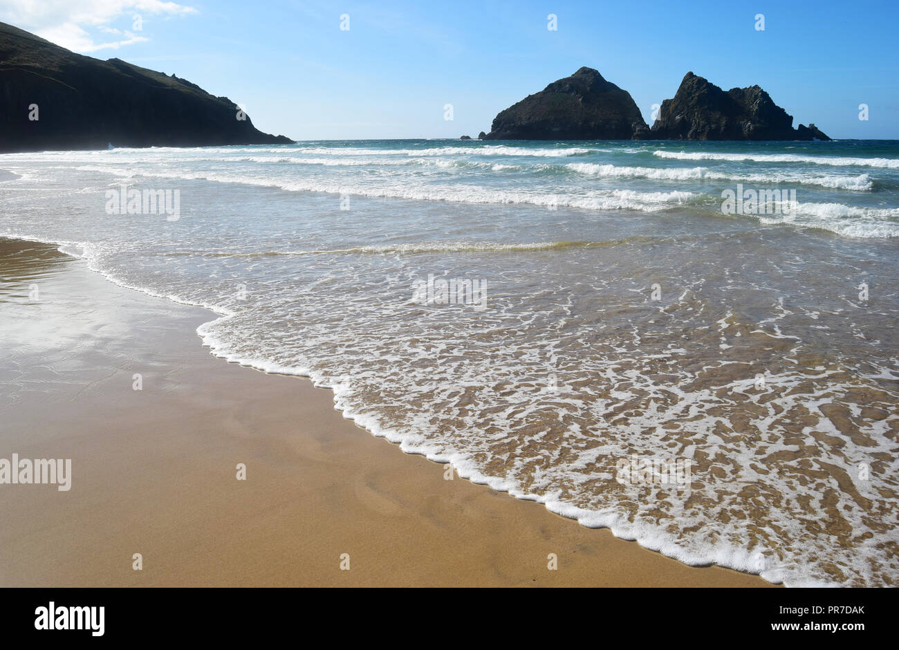 Holywell Beach, Holywell, Cornwall, 140918 Stock Photo Alamy