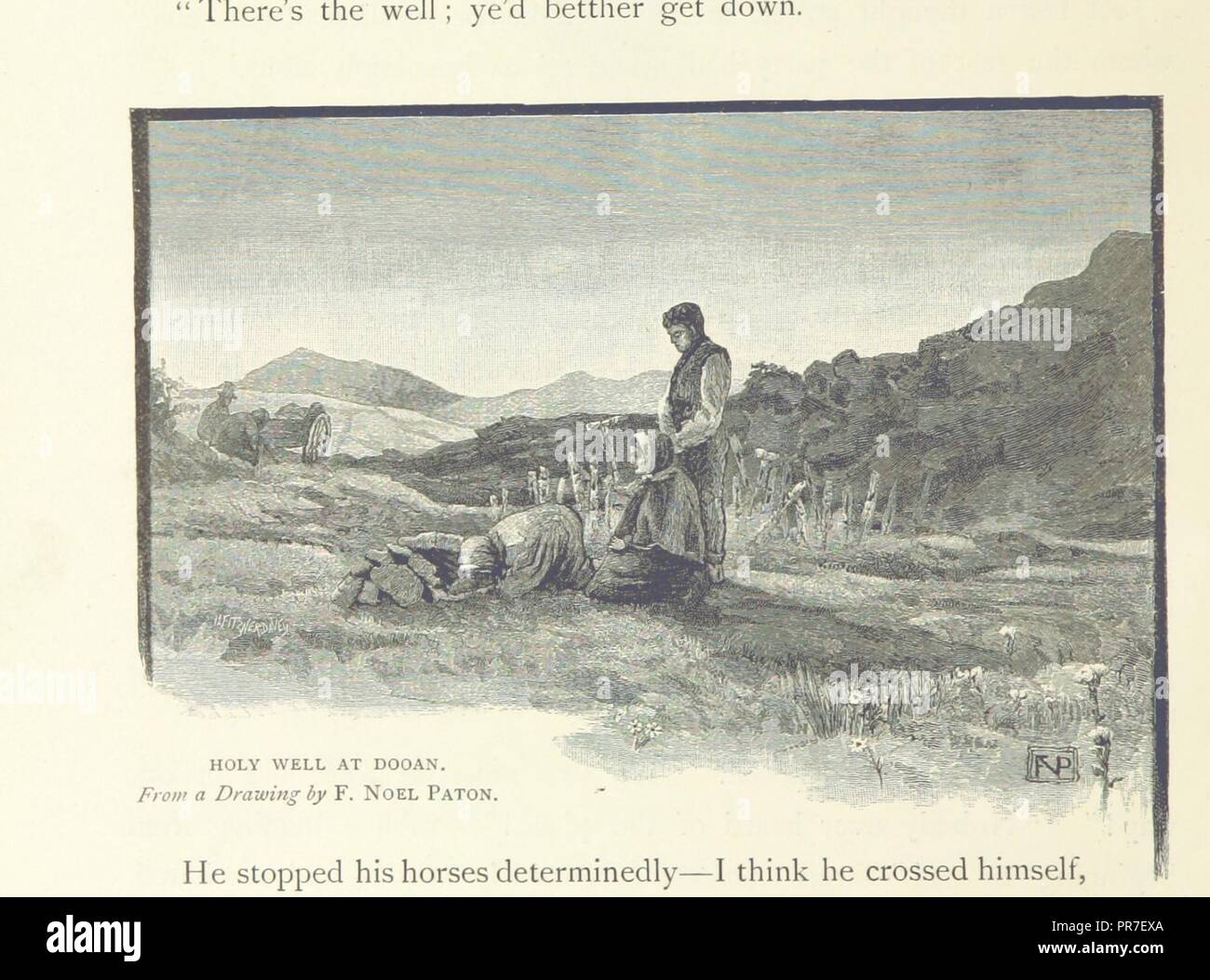 page 120 of 'An Unknown Country. By the author of “John Halifax Gentleman” [i.e. Dinah M. Mulock, afterwards Craik]. Illustrated by Frederick Noel Paton' . Stock Photo