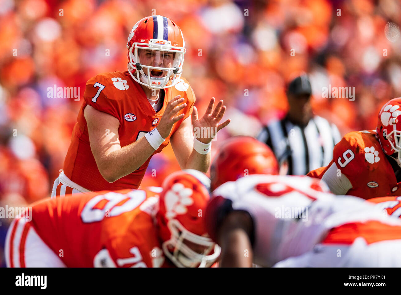South Carolina Usa 29th Sept 2018 Clemson Tigers