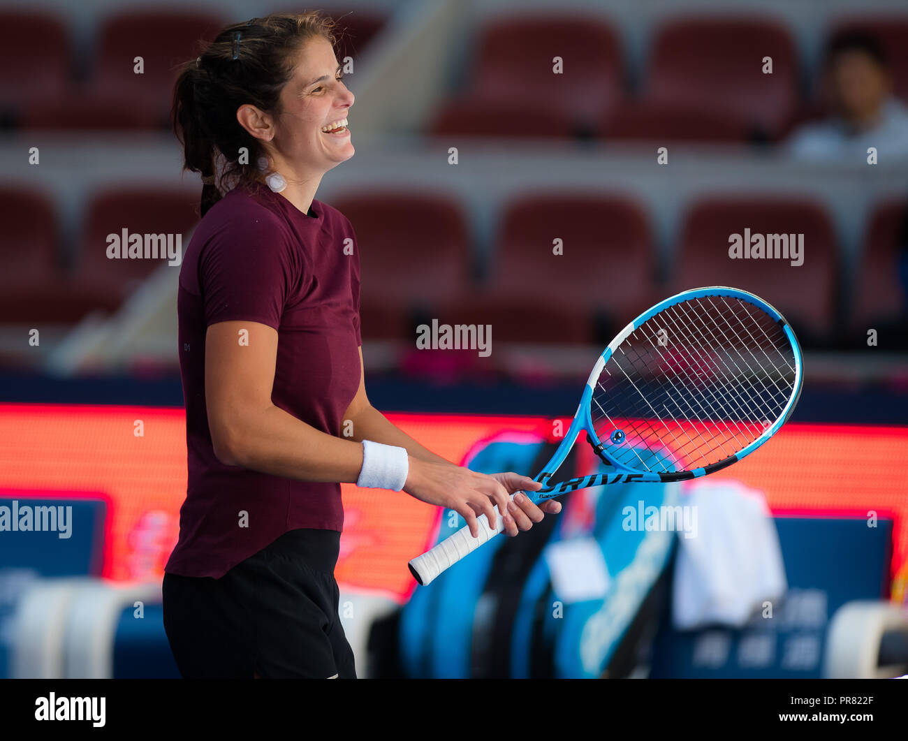 September 29, 2018 - Julia Goerges of Germany during practice at the 2018  China Open WTA Premier Mandatory tennis tournament Credit: AFP7/ZUMA  Wire/Alamy Live News Stock Photo - Alamy