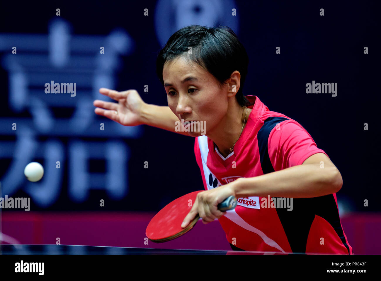 China 29th Sep 2018 Chengdu China Romanian Table Tennis Player Hunor Szocs Defeats Liu Jia 4 2 At 2018 Womena A A S Pingpong World Cup In Chengdu Southwest Chinaa A A S Sichuan Province Credit Sipa Asia Zuma Wire Alamy Live