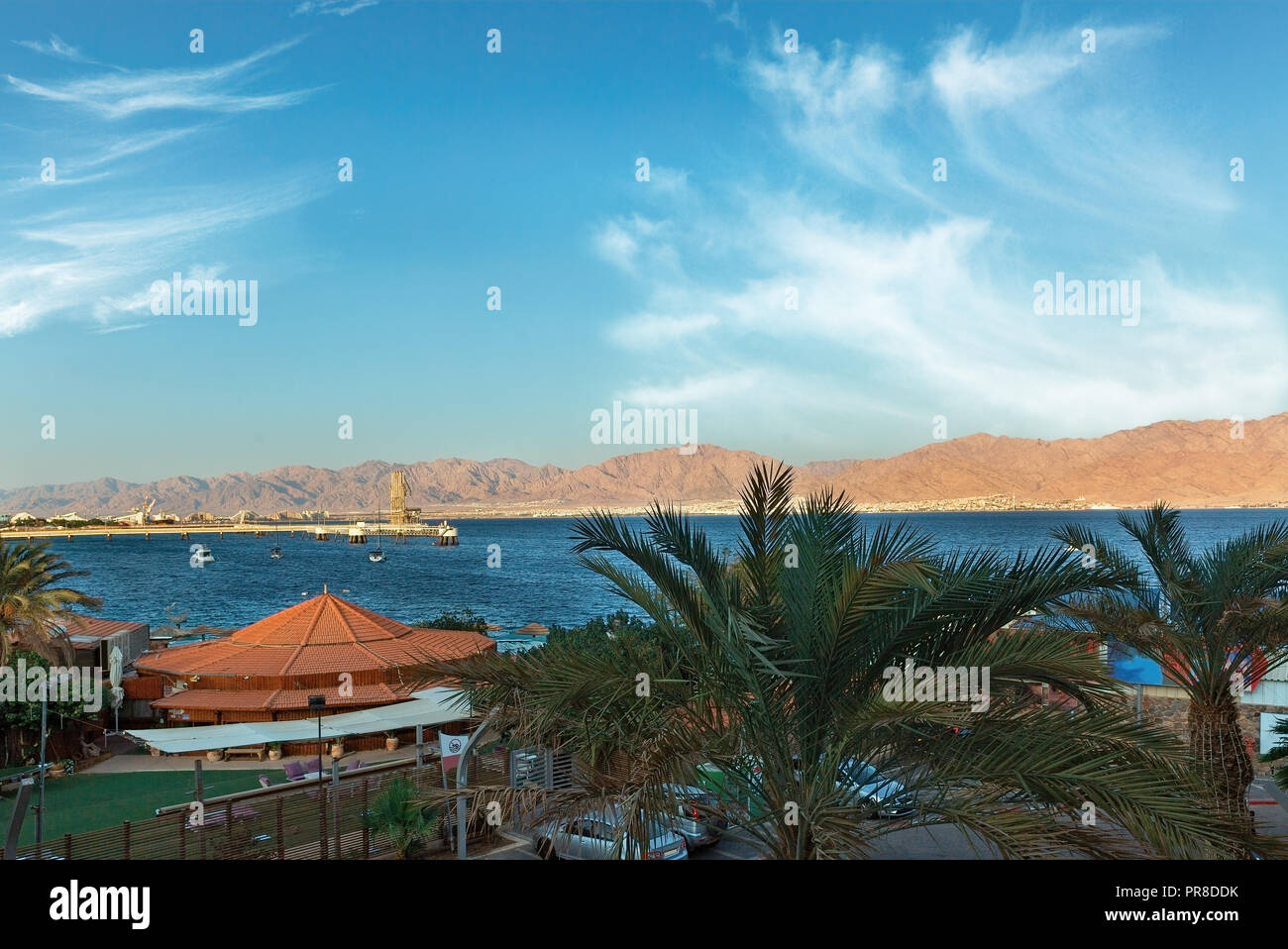 Bay on the red sea in Eilat Stock Photo
