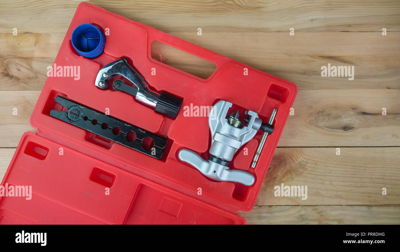 Tools for HVAC, equipment for filling air conditioners Stock Photo Alamy