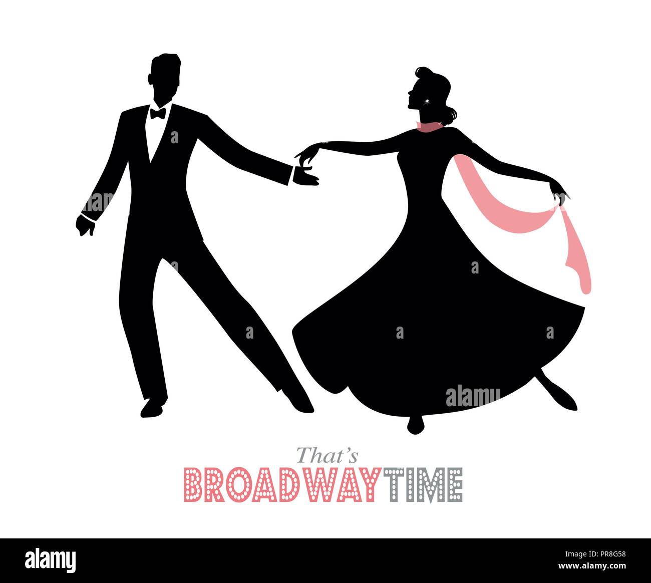 That's Broadway Time! Stock Vector