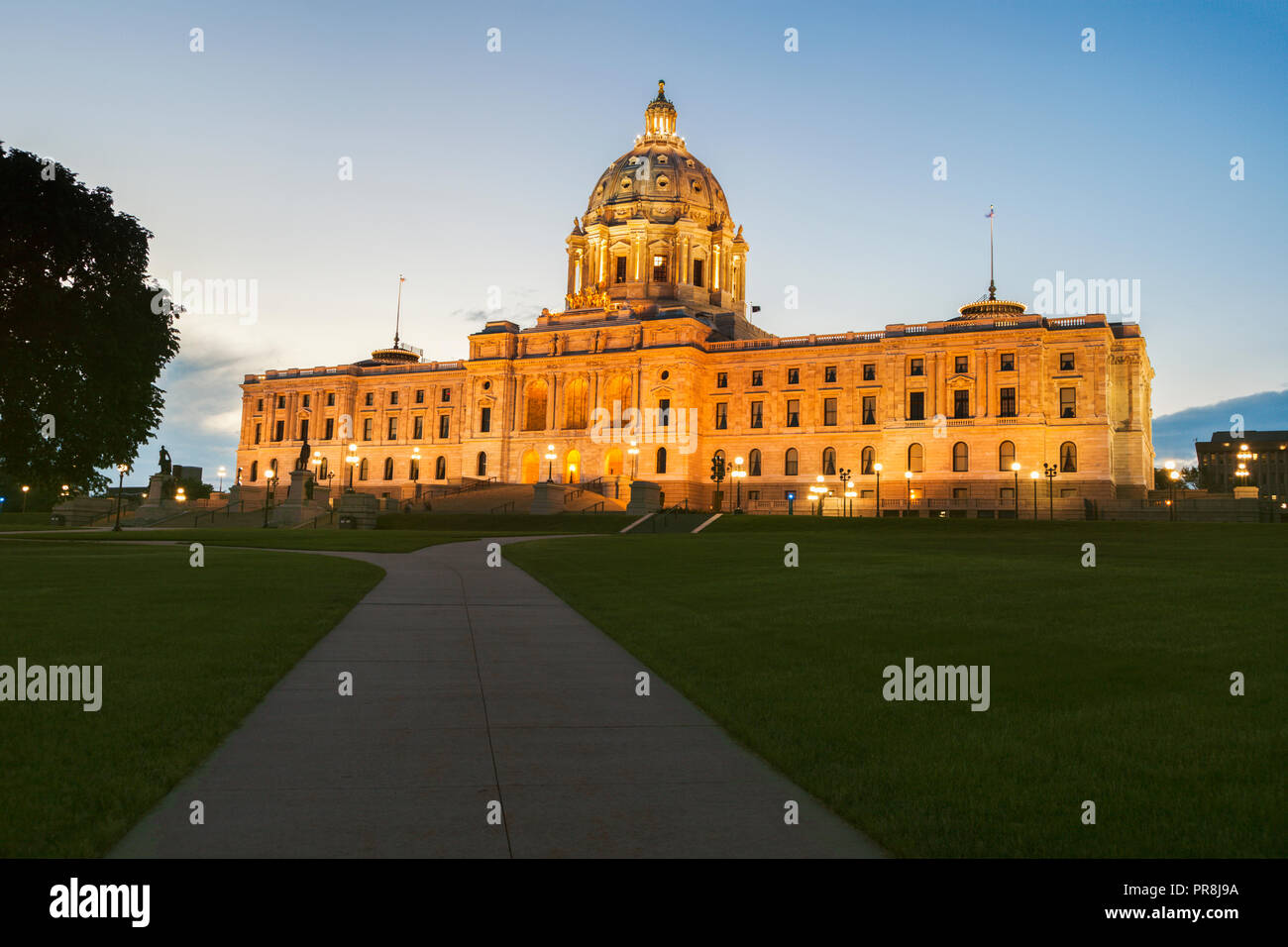 Minnesota State Capitol Building in St. Paul. St. Paul, Minnesota, USA. Stock Photo