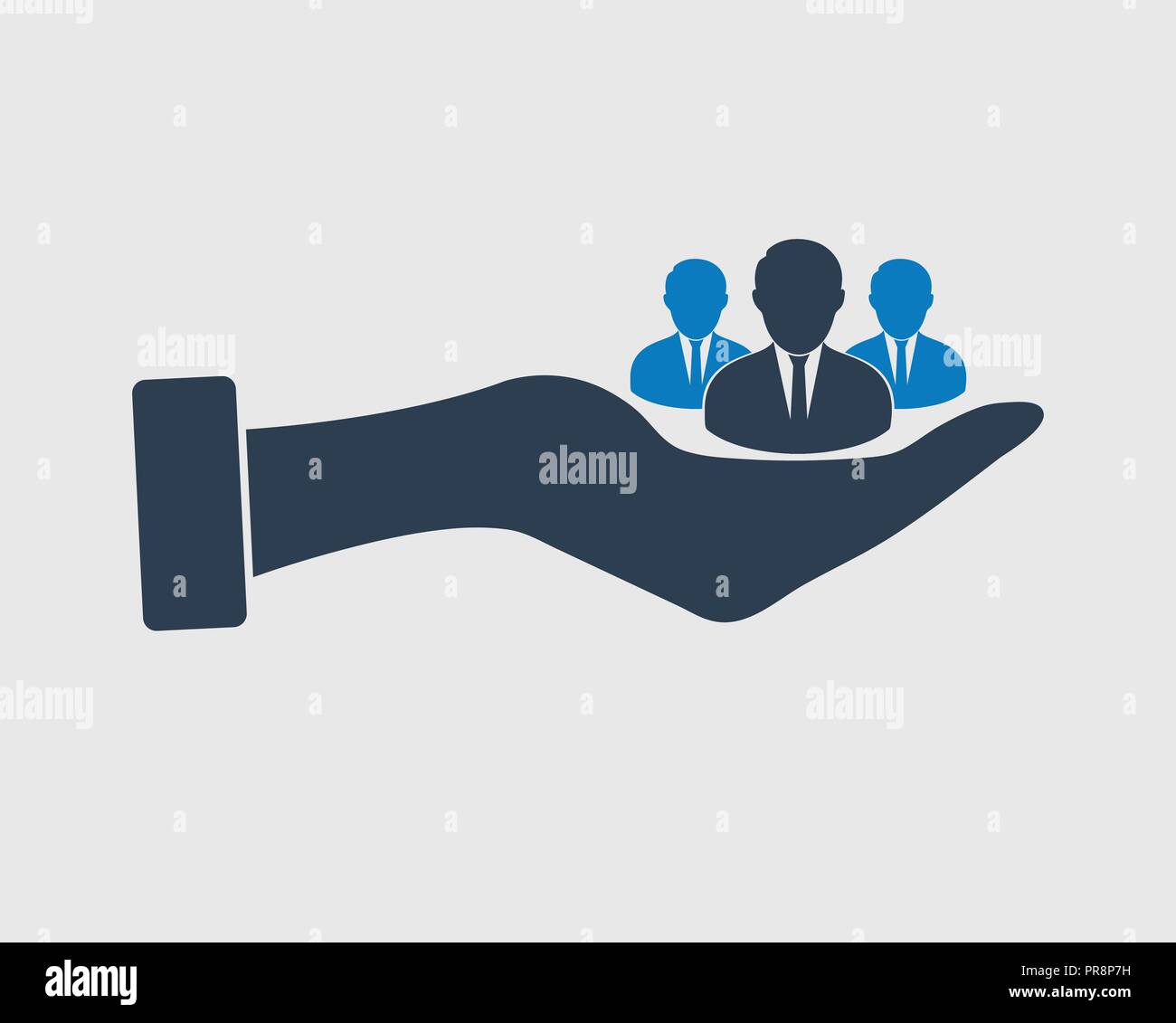 Valueadded user icon. Group of people on hand Stock Vector Image & Art