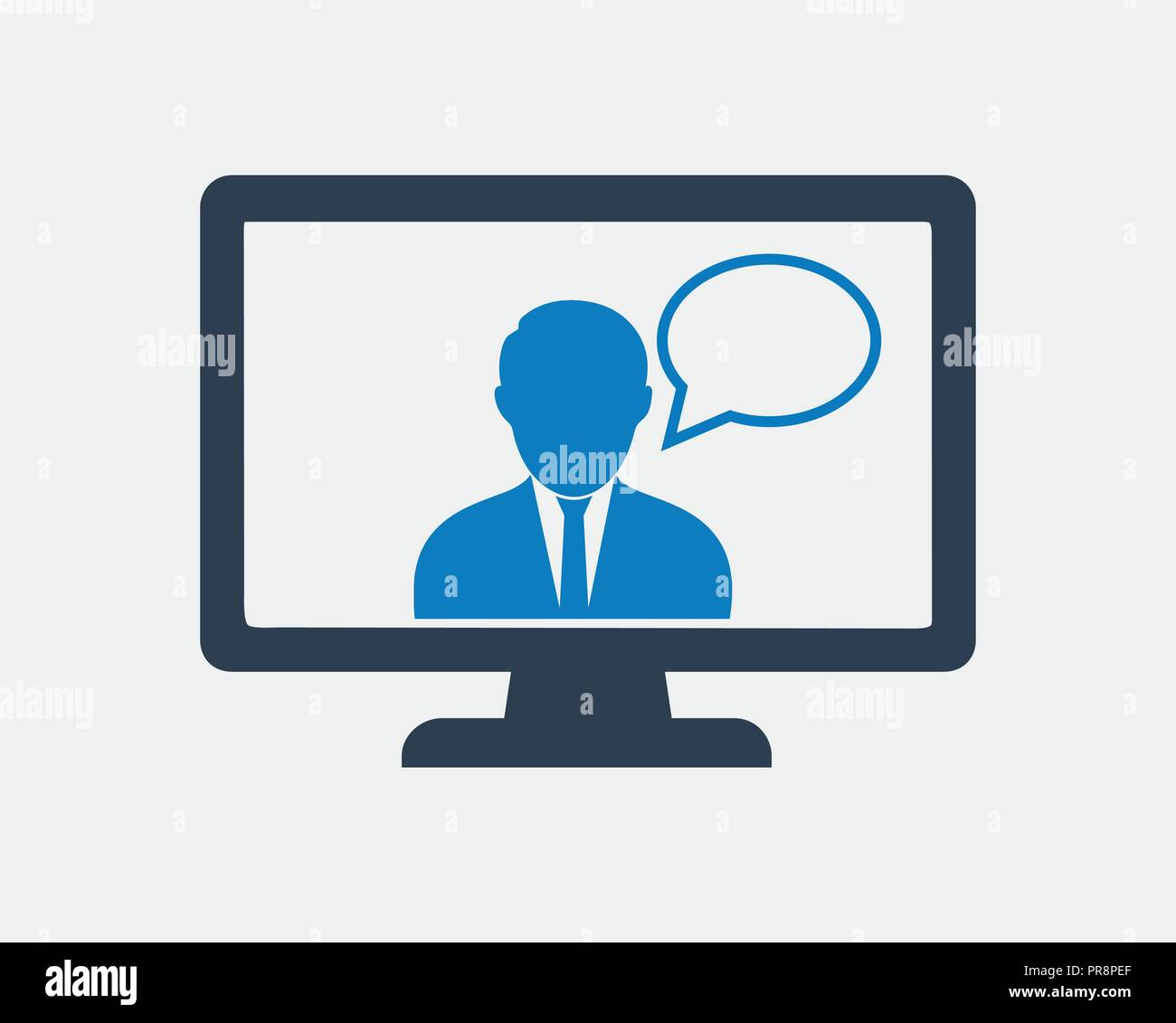 E learning icon on gray background Stock Vector Image & Art - Alamy