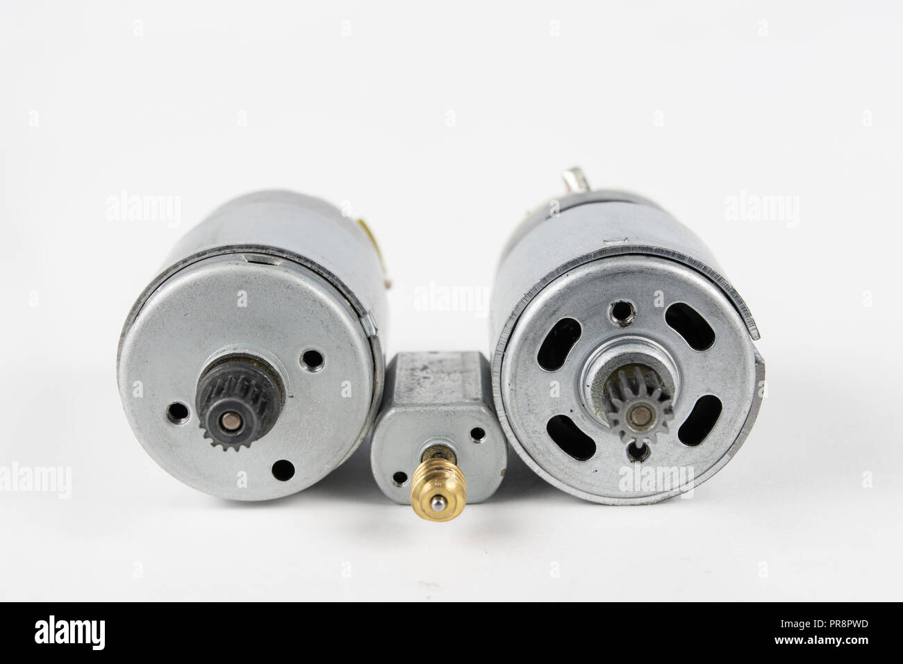 Small electric motor for household appliances. Electric drive powered