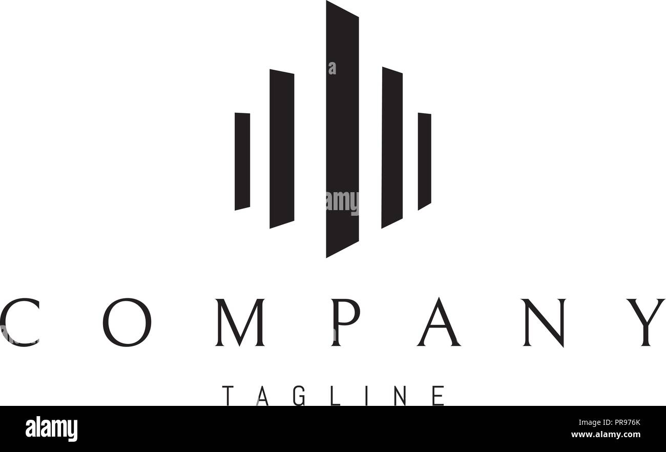 Real Estate Column vector logo image Stock Vector Image & Art Alamy