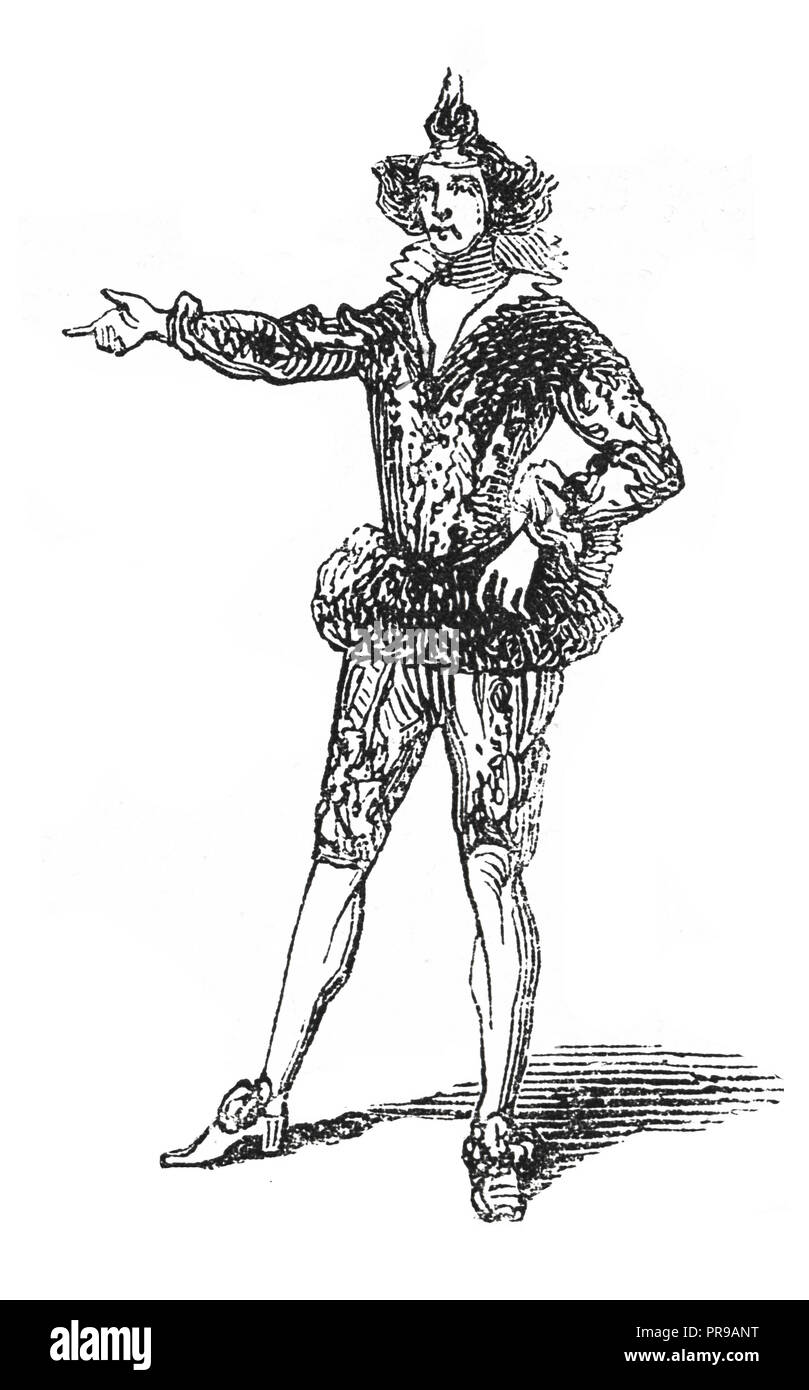 19th century illustration of a circus performer. Original artwork ...