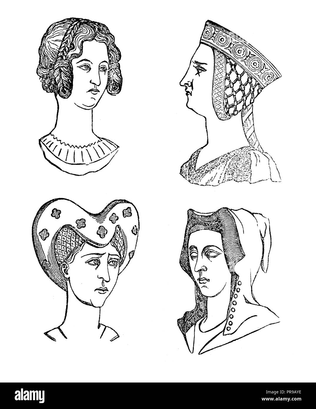 Medieval womens hairstyles hi-res stock photography and images - Alamy