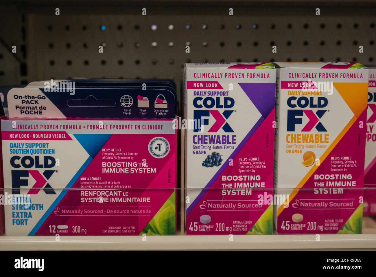 cold fx over the counter medicine Stock Photo