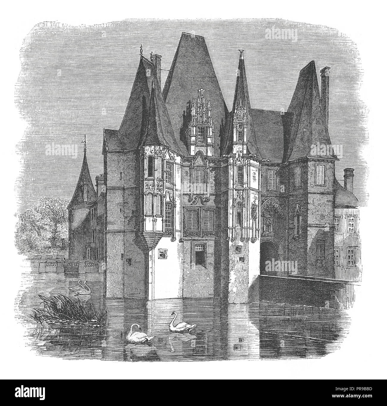 French Chateau Illustration High Resolution Stock Photography And Images Alamy