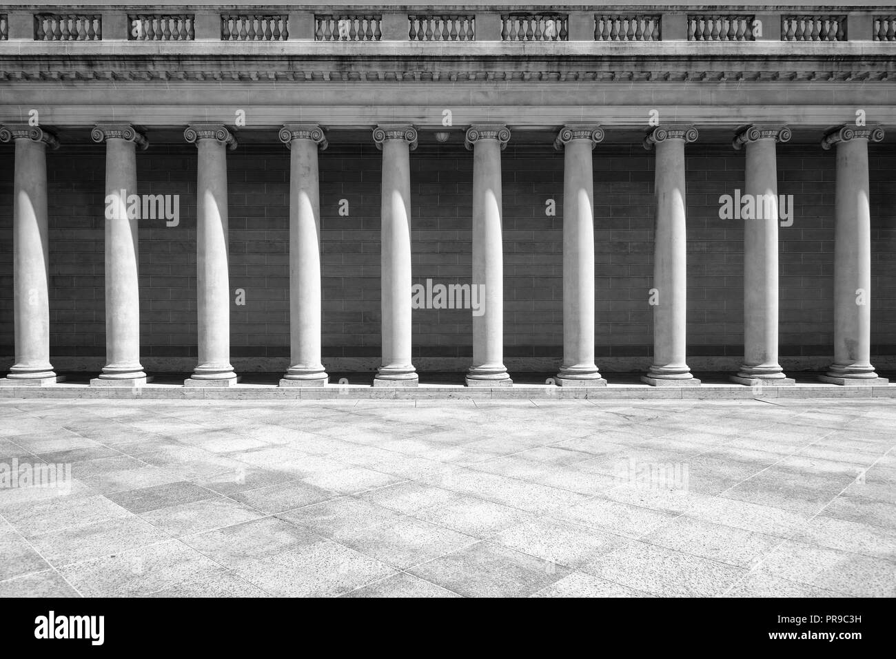 Pillars in retro style Stock Photo
