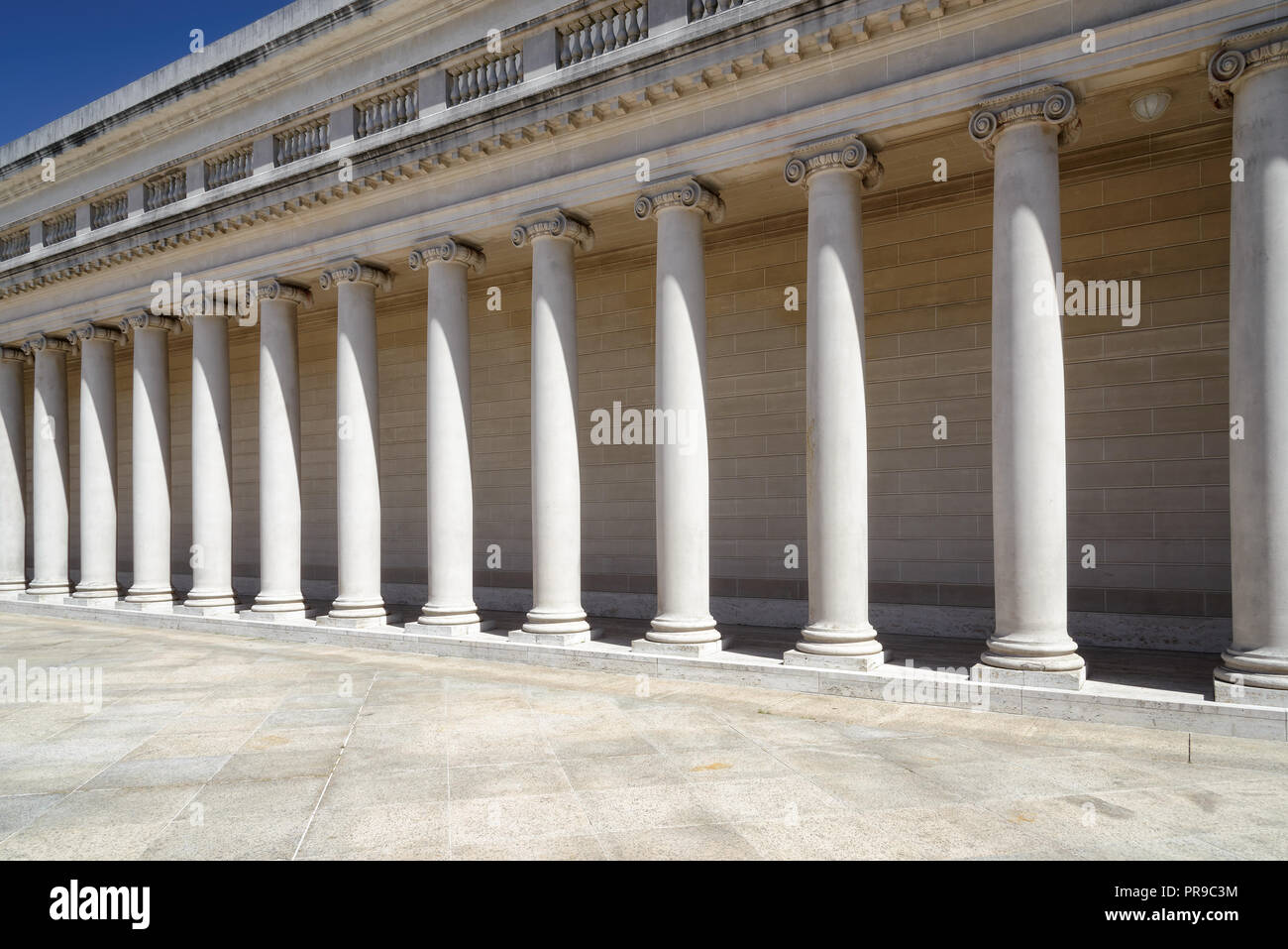 Pillars in retro style Stock Photo