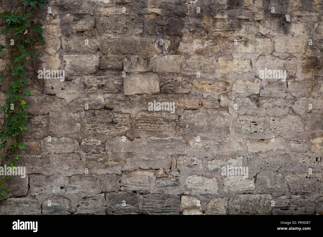 old gray brick wall retro background texture of the stone Stock Photo ...