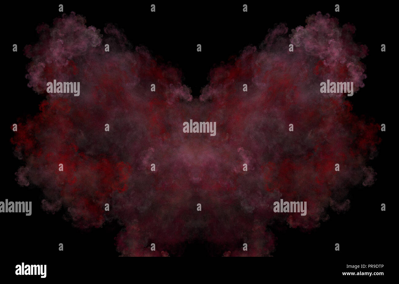 Red Magical Texture Red mystical fractal pattern on balck background. Fantasy fractal ...