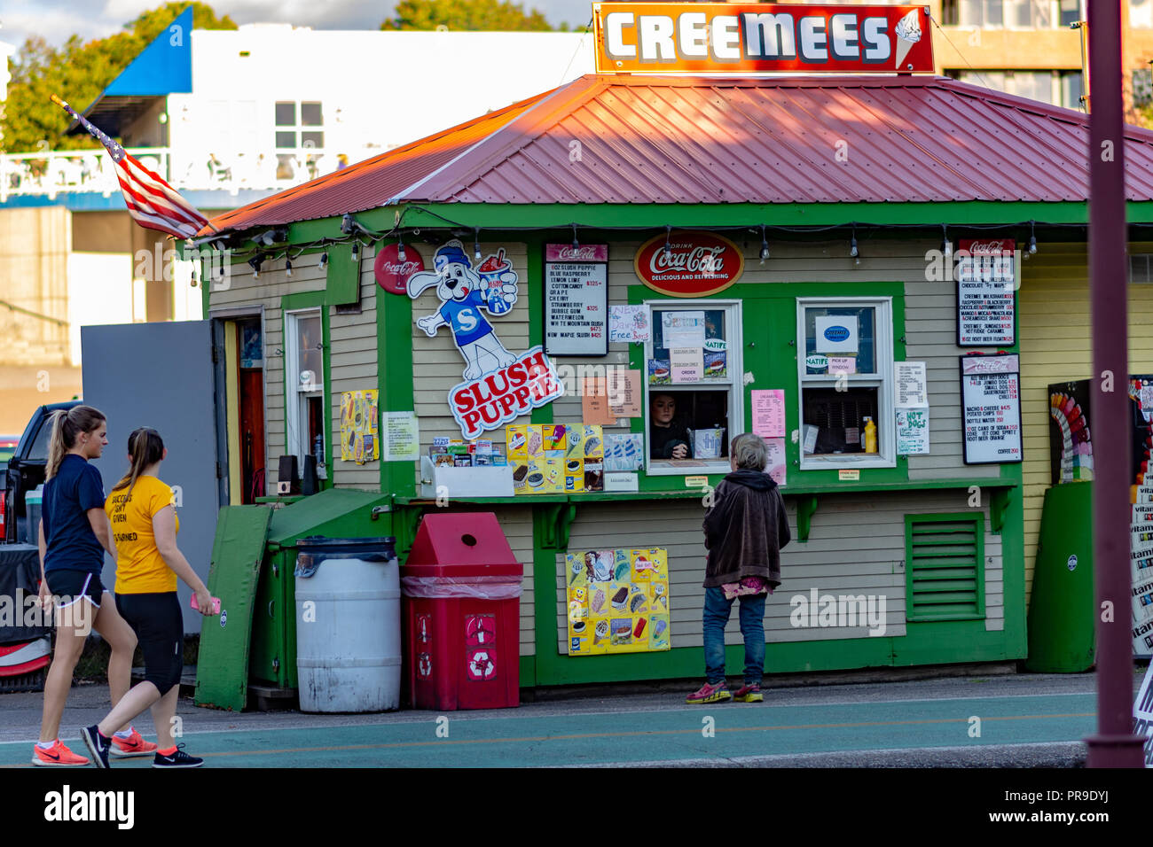 Creemee stand in Burlington Vermont Stock Photo Alamy