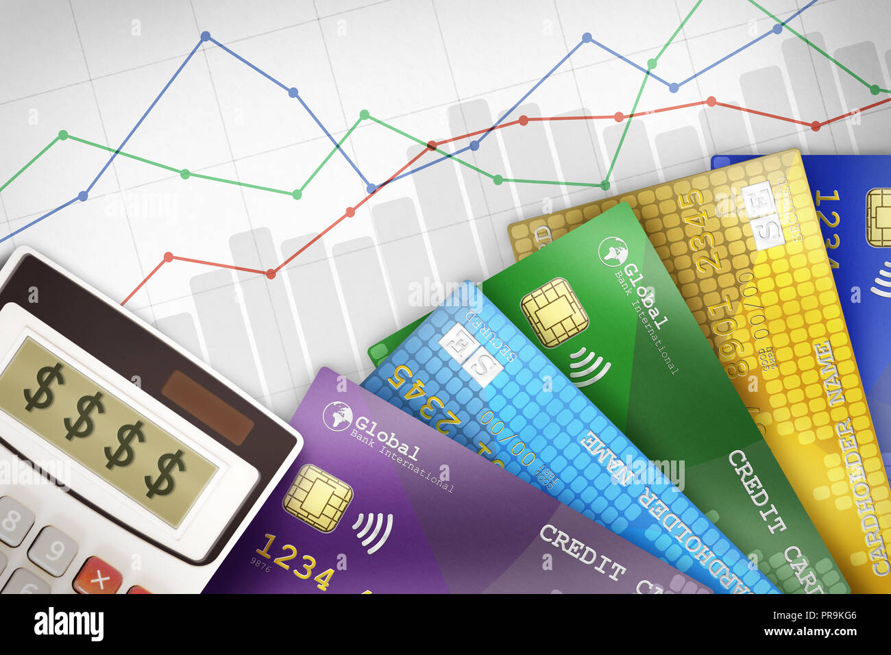 Multiple credit cards hi-res stock photography and images - Alamy