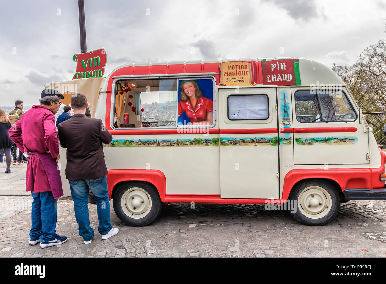 French Food Truck Paris Stock Photos French Food Truck