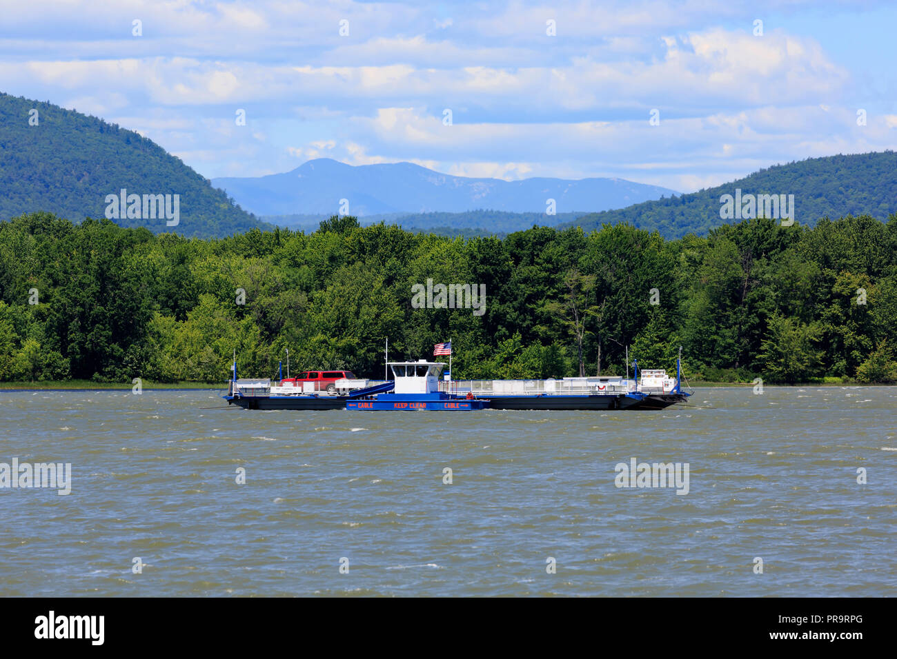 Fort Ticonderoga Ferry, Lake Champlain Stock Photo Alamy