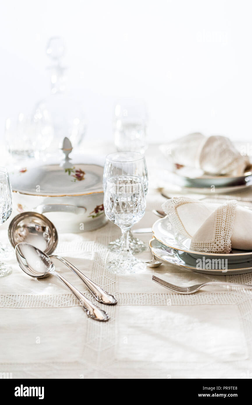 crystal dining set