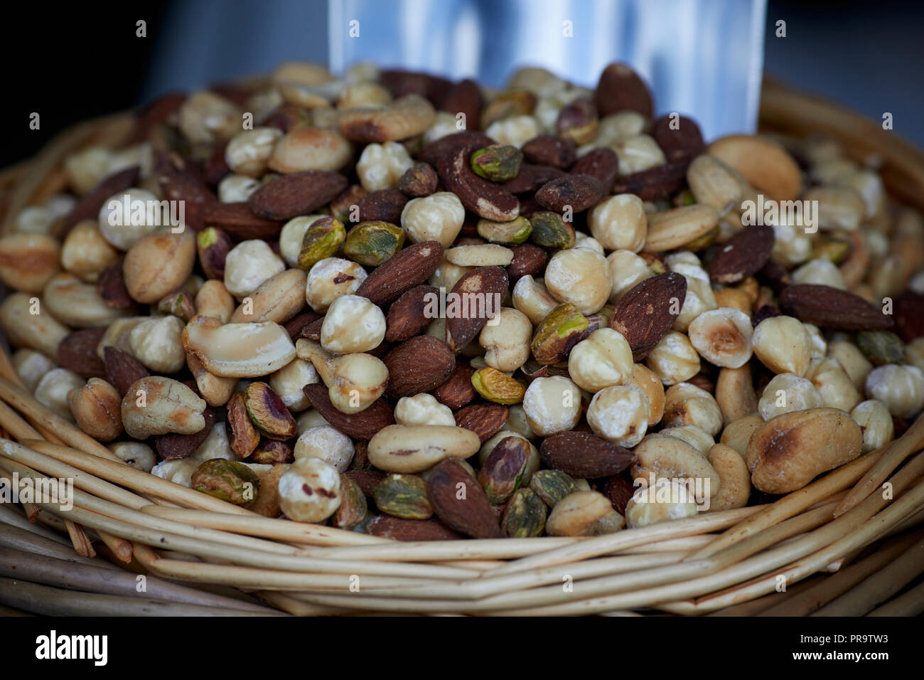 Mixed nuts Stock Photo