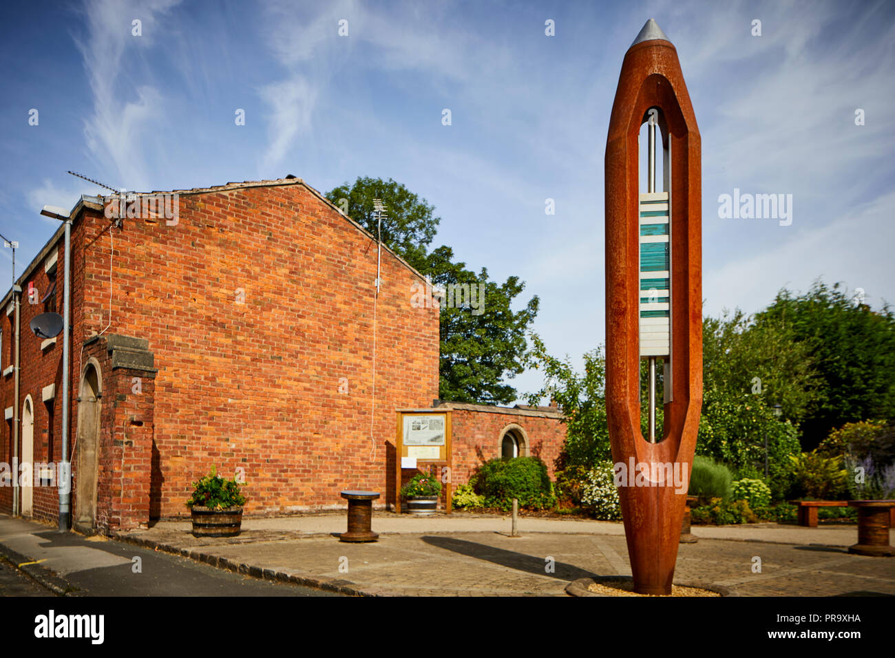 Leyland in Lancashire, England. Community Garden Mill Street