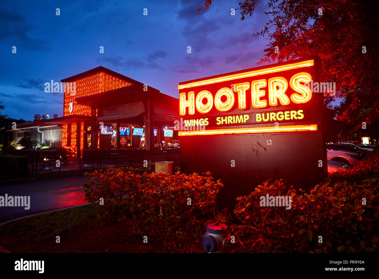 Hooters restaurant Stock Photo