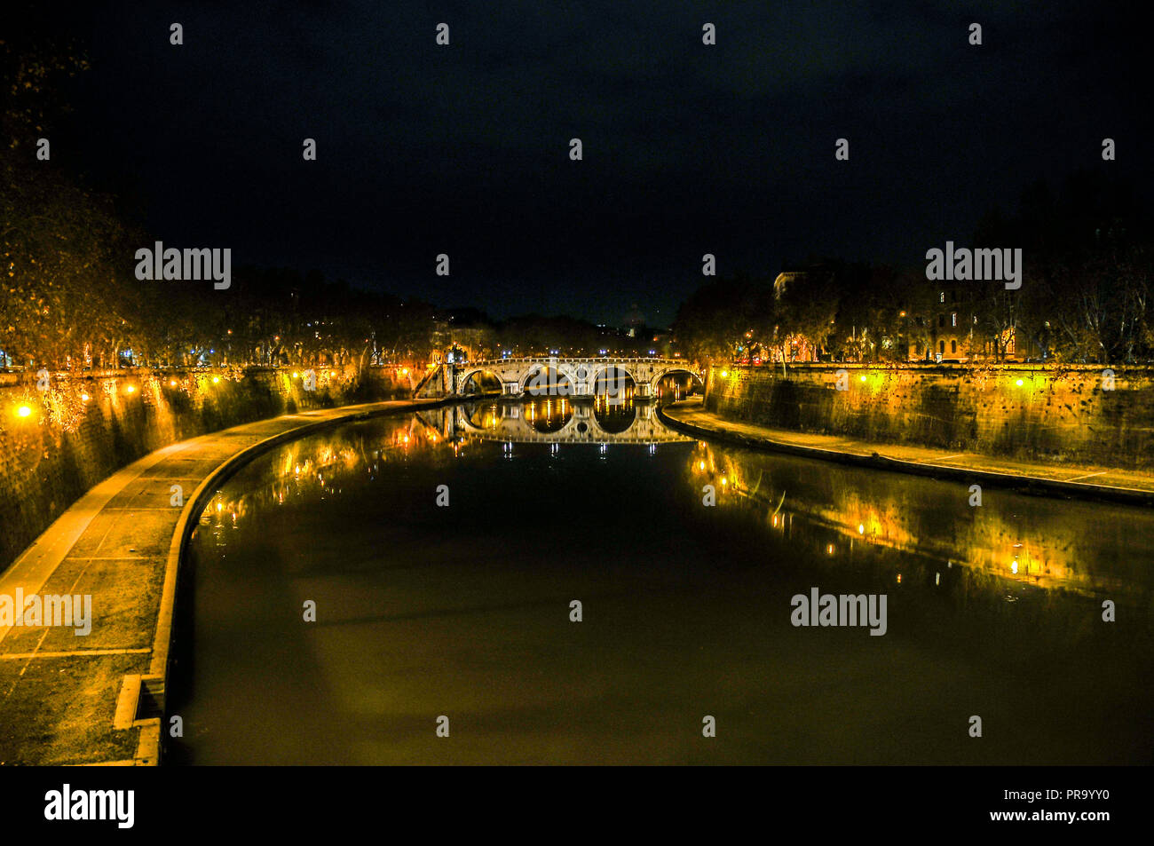Segamat Riverside Night. View Night view illuminated riverside hi-res stock photography and images ...