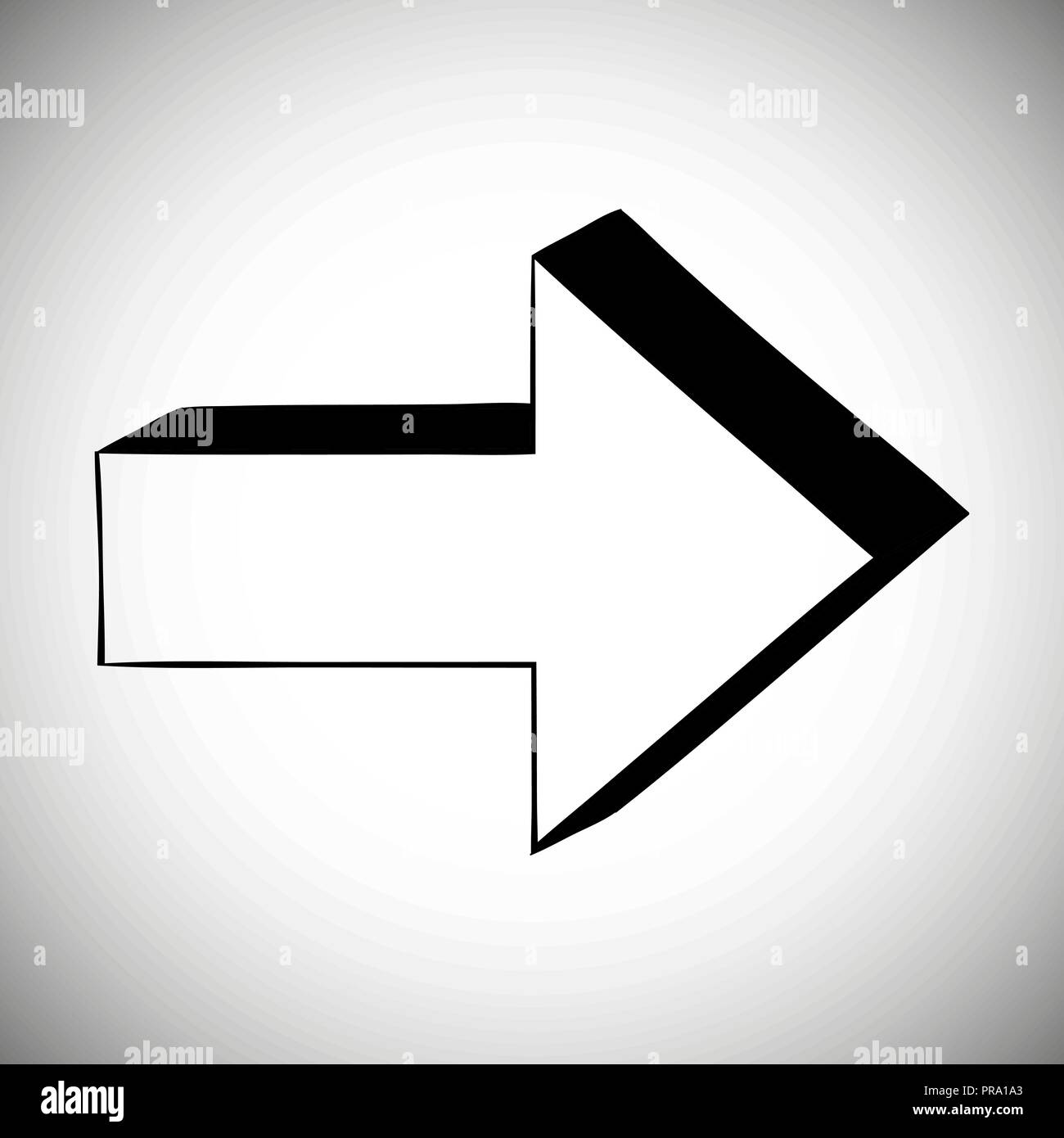 Next black arrow Stock Vector