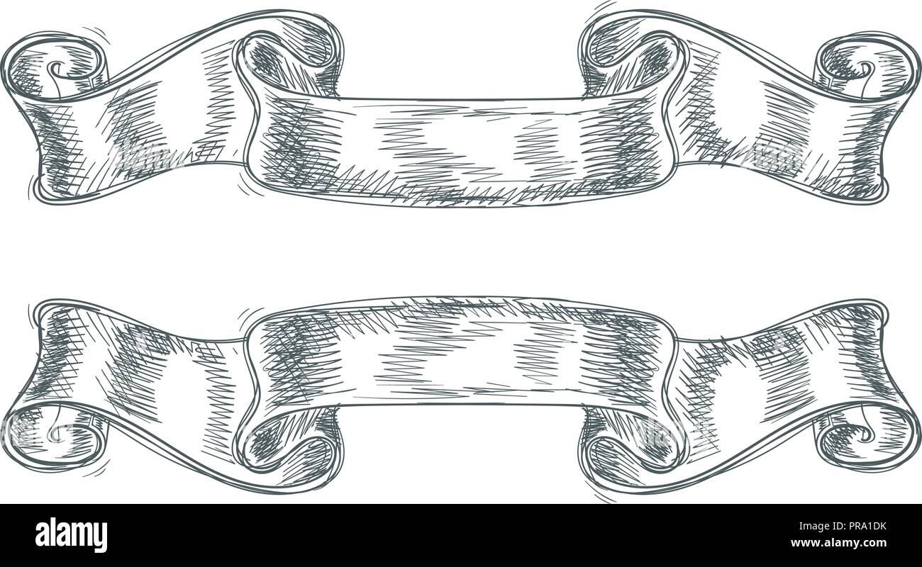 Banners. Hand drawn sketch Stock Vector Image & Art Alamy