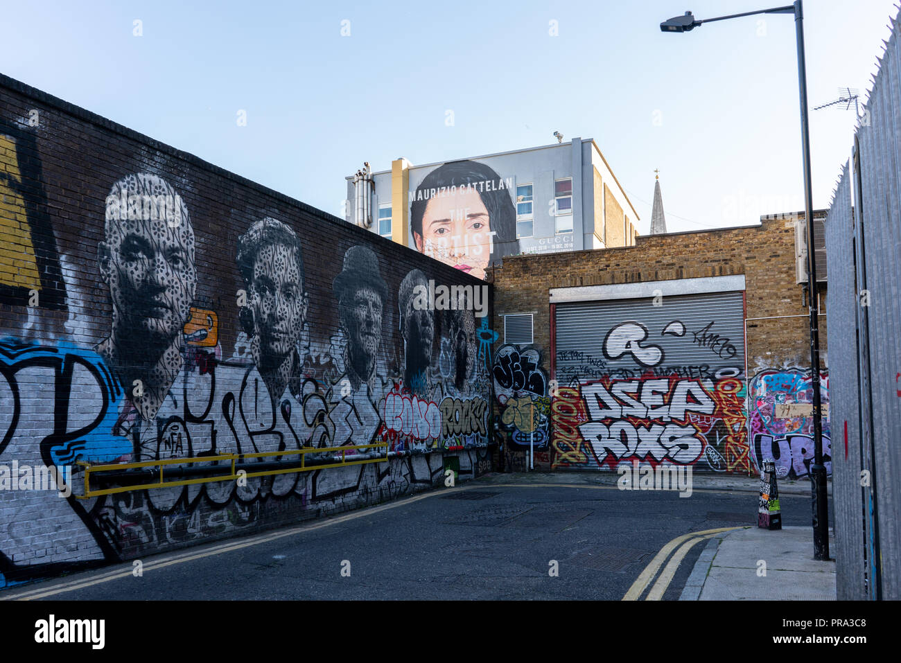 E1 is at the heart of some of London's best graffiti Stock Photo