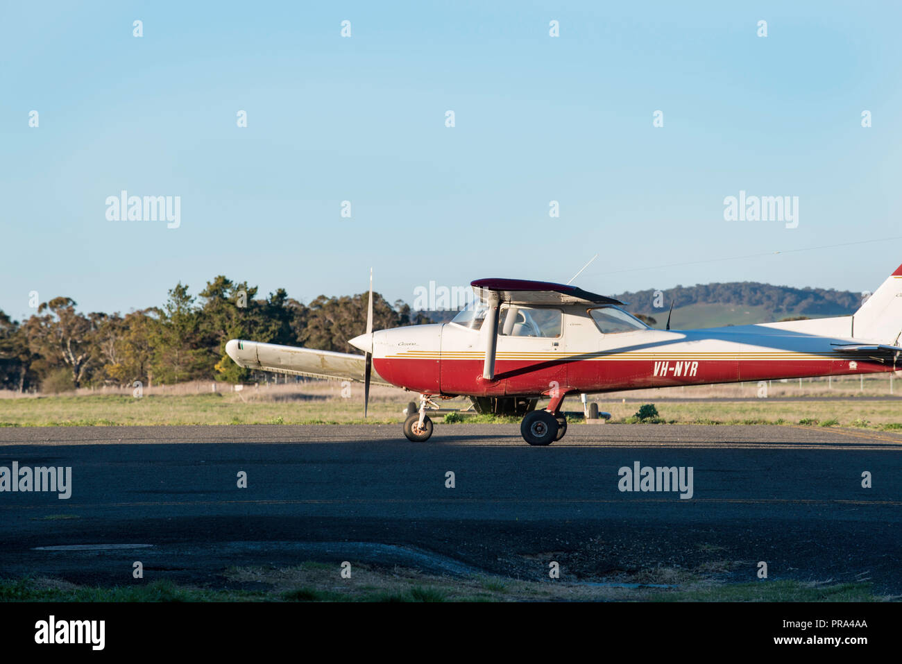 Orange Regional Airport is located in the Central Tablelands region of New South Wales between the city of Orange and the town of Blayney in Australia Stock Photo