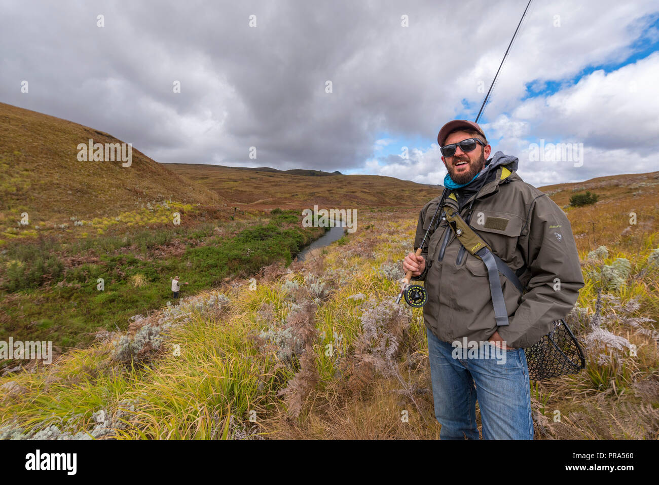 Fly fishing in Zimbabwe's Eastern Highlands Stock Photo Alamy