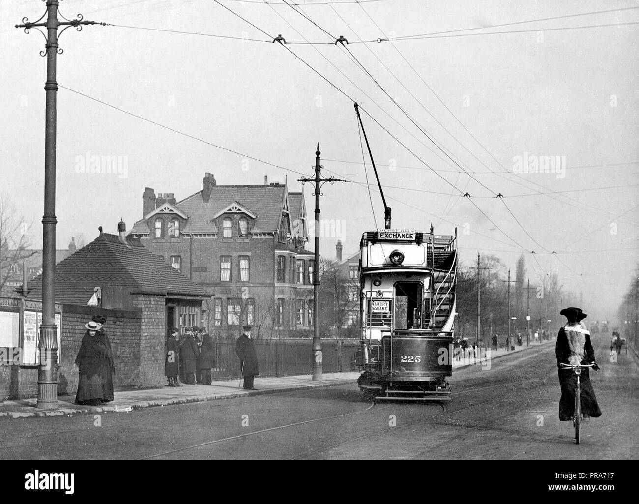 Palatine Road, West Didsbury early 1900s Stock Photo