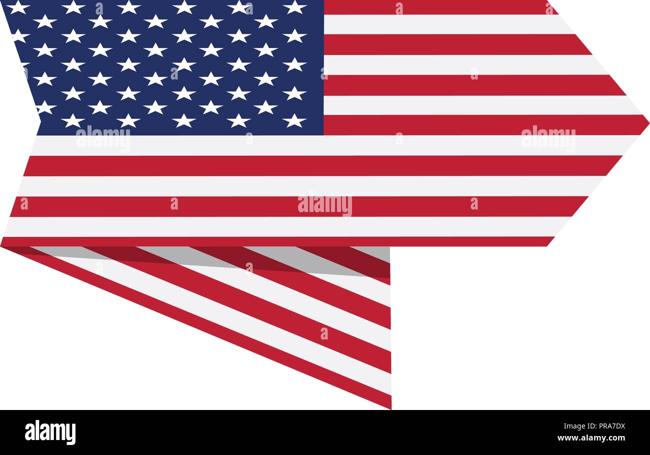 Flag of the United States on a label Stock Vector Image & Art - Alamy