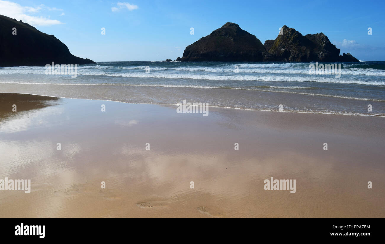 Holywell Beach, Holywell, Cornwall, 140918 Stock Photo Alamy