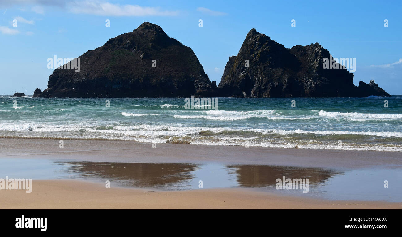 Holywell Beach, Holywell, Cornwall, 140918 Stock Photo Alamy
